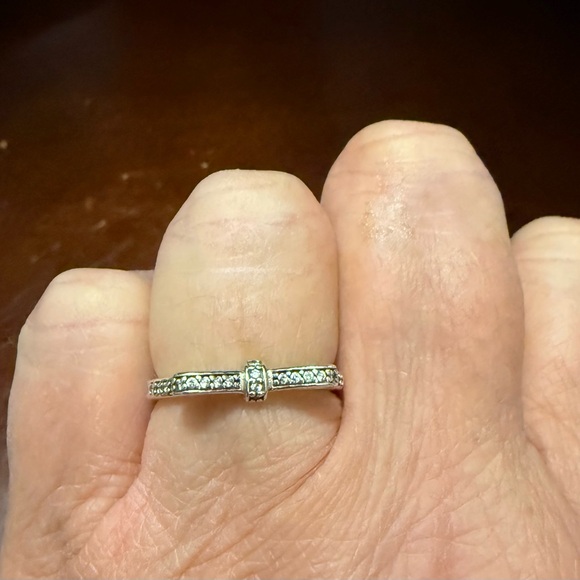 PANDORA BOW RING SIZE 7 - Picture 2 of 5